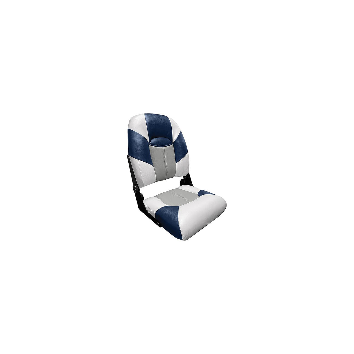 Wise 14611773 Baja Series High Back Seat, Brite White/Gray/Midnight -Modern Boat Sales & Service