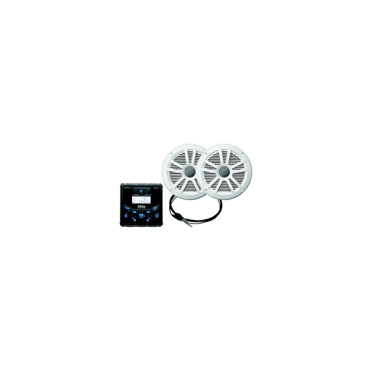 Boss Audio MCKGB450W6 BluetoothÂ® In-Dash Marine Gauge Receiver W/ 6-1/2" Marine Speakers -Modern Boat Sales & Service