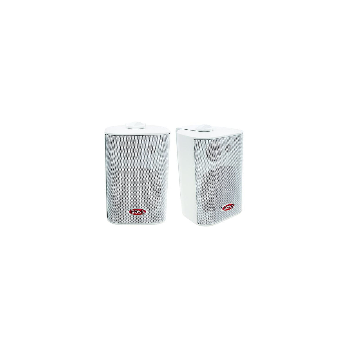 Boss Audio MR43W 4" 3-Way Enclosed System Speakers, White, Pr. -Modern Boat Sales & Service