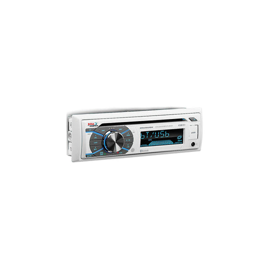 Boss Single-DIN CD/USB/SD, MP3, WMA, FM/AM Player/Bluetooth - White -Modern Boat Sales & Service