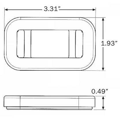 Optronics A91GBP Flush mount grommet for mini sealed lights Default Title -Modern Boat Sales & Service