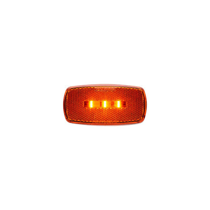 Optronics Surface Mount LED Marker/ Clearance Lights w/Reflex, White Base, Red Lens Default Title -Modern Boat Sales & Service