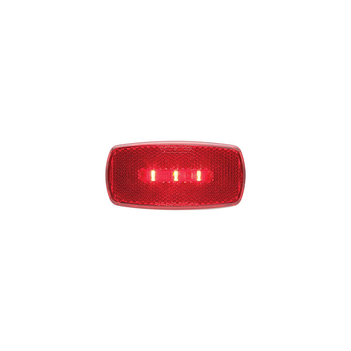 Optronics Surface Mount LED Marker/ Clearance Lights w/Reflex, White Base, Red Lens -Modern Boat Sales & Service
