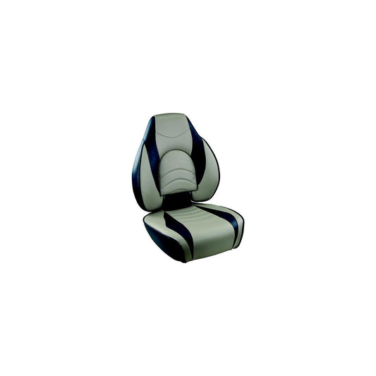 Springfield 10416311 Fish Pro High Back Seat, Blue/Gray -Modern Boat Sales & Service