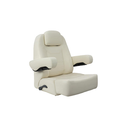 Springfield Marine 104214501 Charter Helm Low-Back with Bolster, Off-White Default Title -Modern Boat Sales & Service