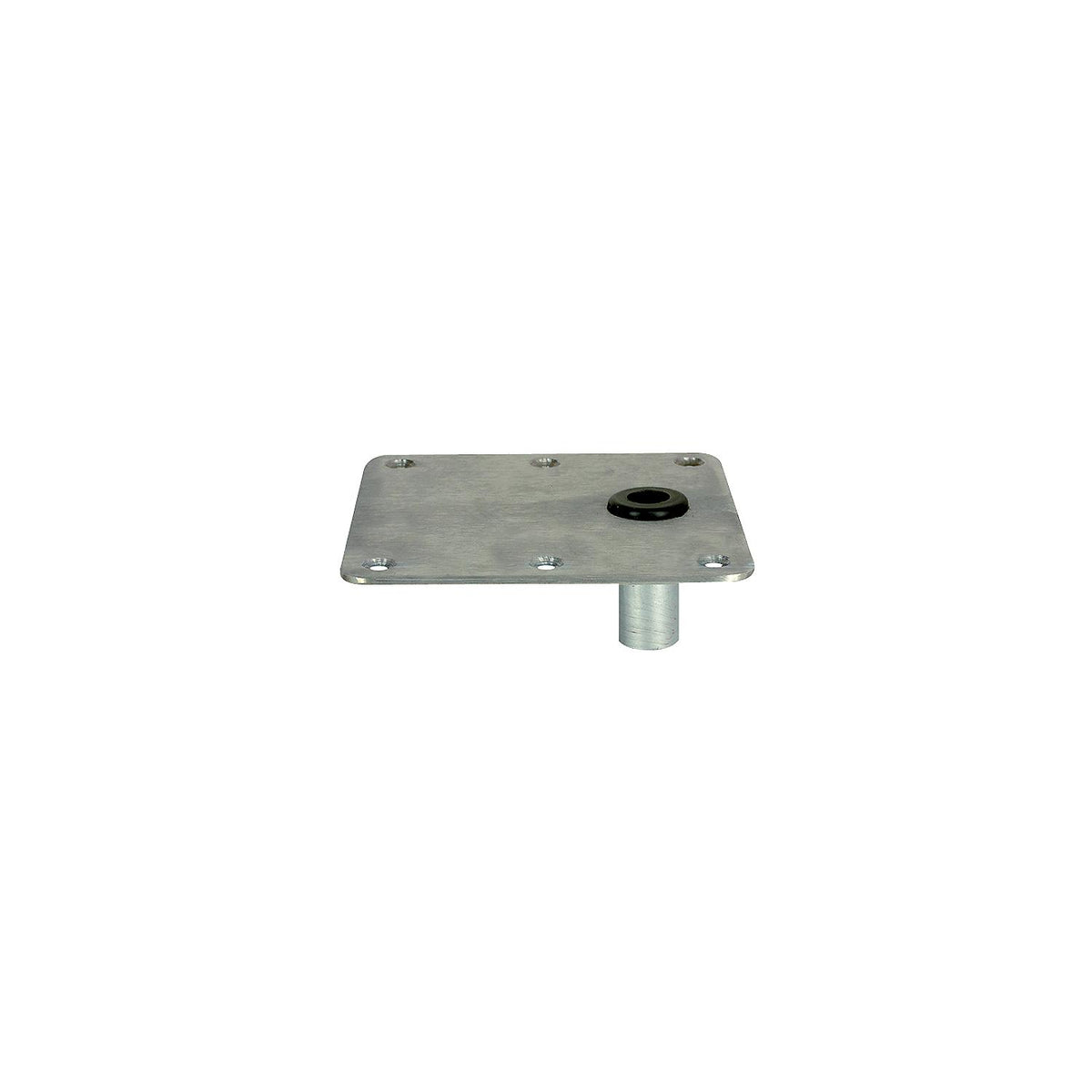 Springfield KingPin 7" x 7" Offset Standard Square Base, Stainless Steel With Satin Finish -Modern Boat Sales & Service