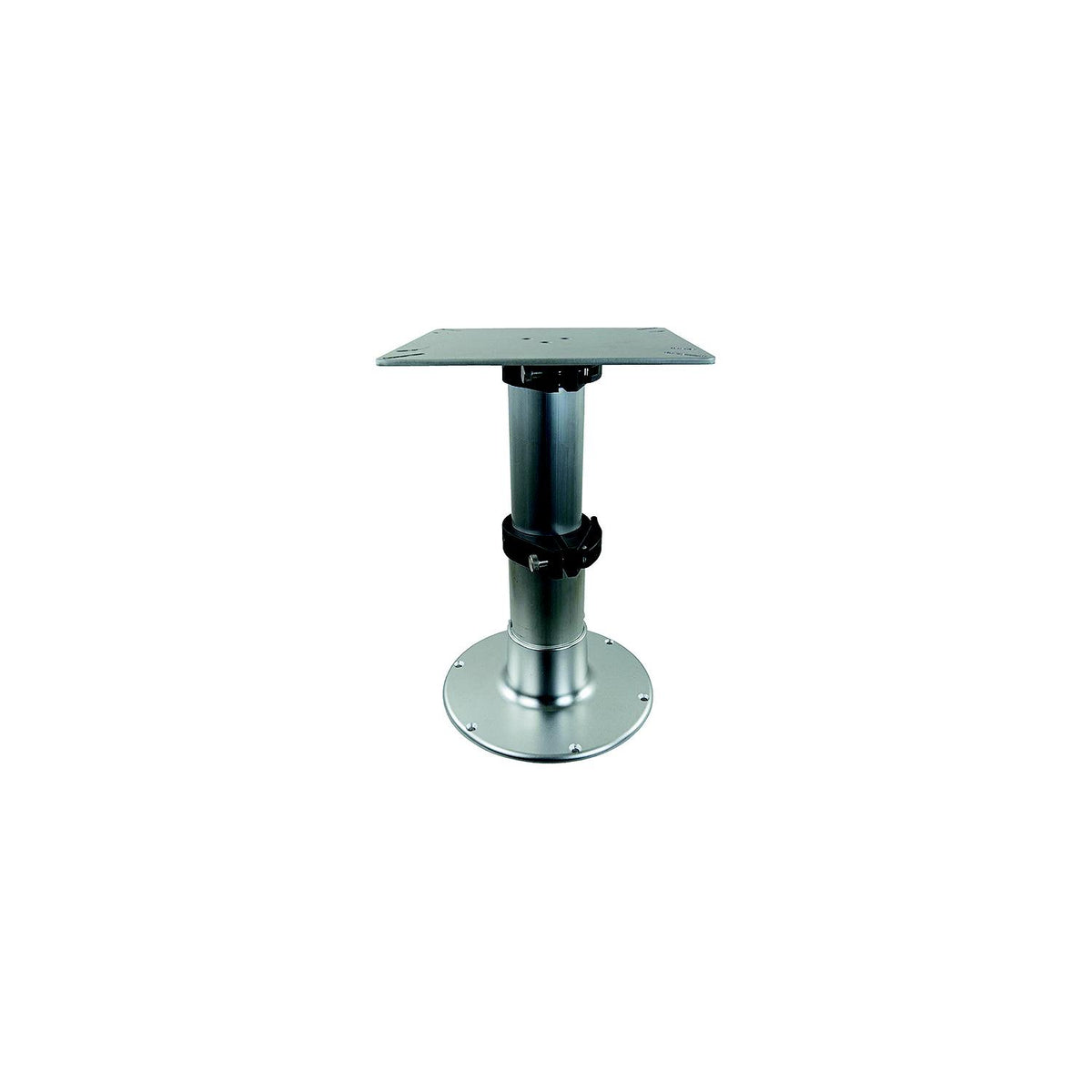 Springfield 1660230 3-Stage Clear Anodized Pedestal Set (Includes Square Table Mount and Base), 12-3/4", 20", 28" Default Title -Modern Boat Sales & Service