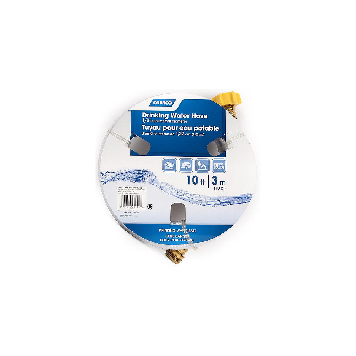 Camco 22743 TastePURE Drinking Water Hose 1/2" x 10'L Default Title -Modern Boat Sales & Service