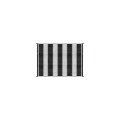 Open Air Stripe Awning Leisure Mat, 6' x 9' Charcoal -Modern Boat Sales & Service