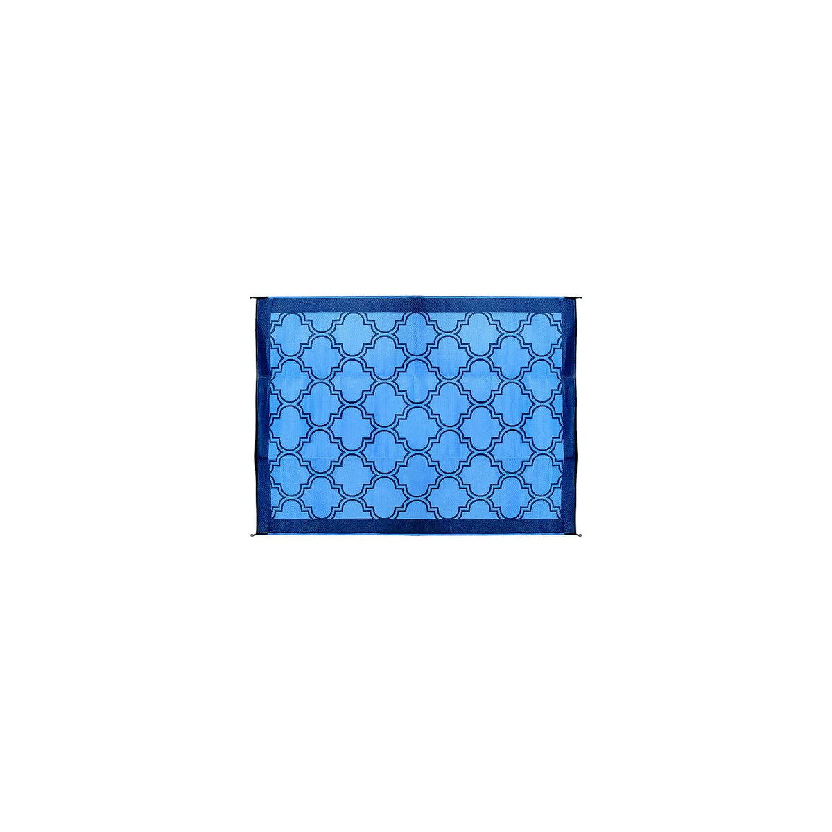 Open Air Lattice Outdoor Leisure Mat, Blue, 6' x 9' -Modern Boat Sales & Service