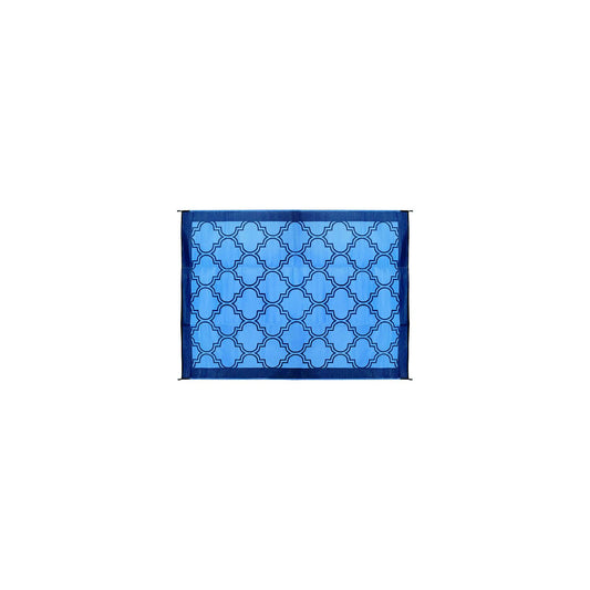 Open Air Lattice Outdoor Leisure Mat, Blue, 6' x 9' -Modern Boat Sales & Service