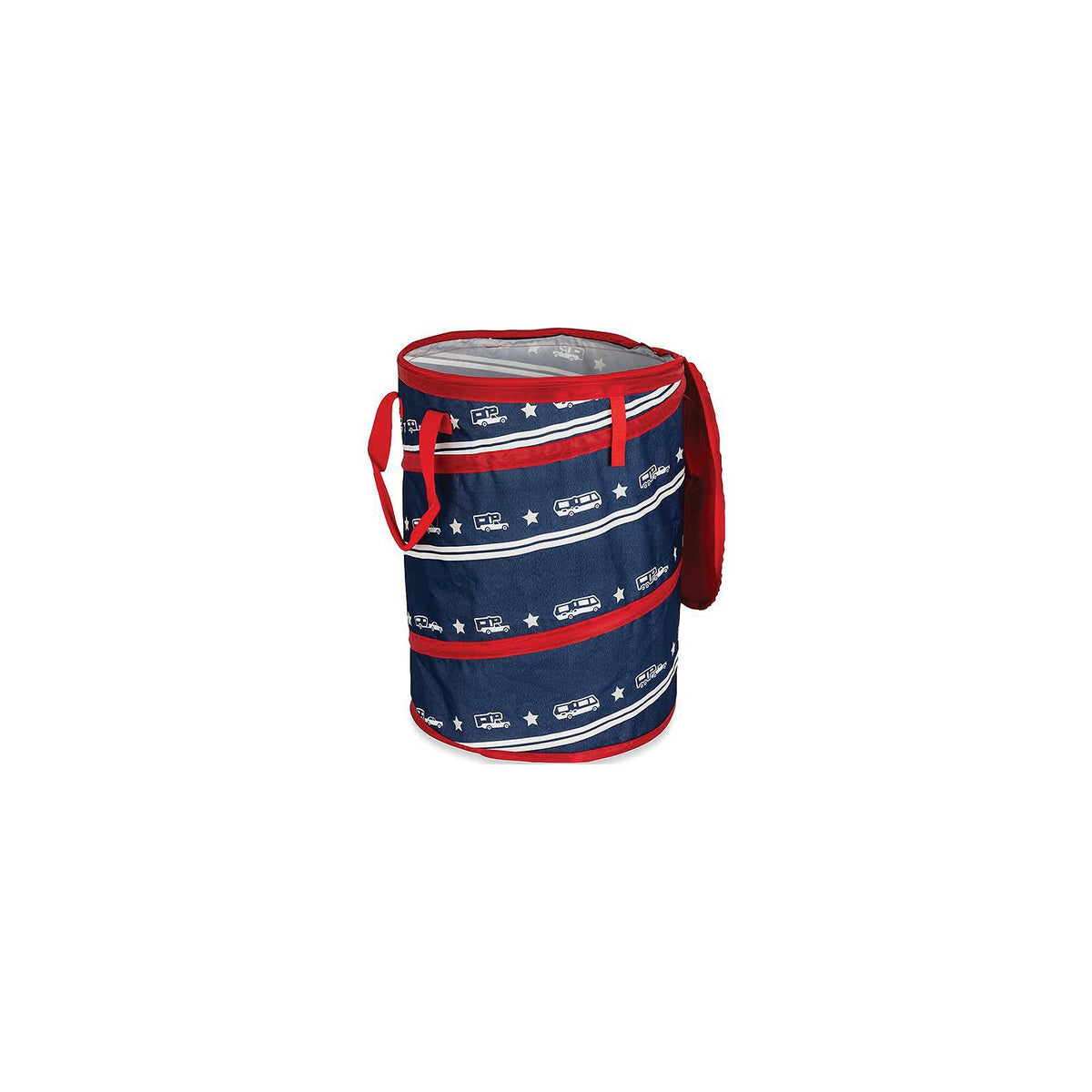 Camco 42995 Pop-Up Utility Container, Red/White/Blue Patriotic, 30 Gal. -Modern Boat Sales & Service