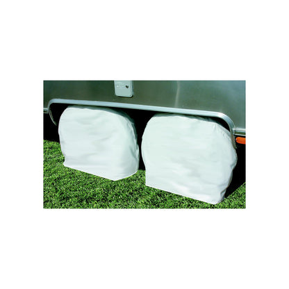 Camco 45333 Tire & Wheel Protectors, 30"-32", Colonial White, 1 pr. Default Title -Modern Boat Sales & Service