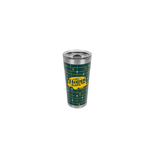 Camco 53325 My Happy Place Tumbler, 20 oz., Green Grid -Modern Boat Sales & Service