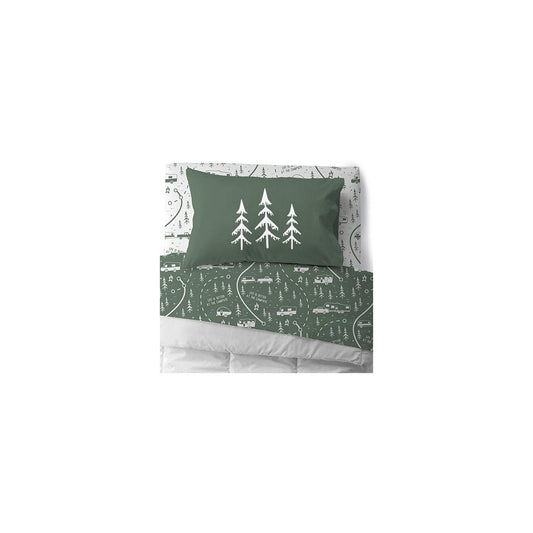 Camco 53477 Bed Sheets, Bunk, Green Map -Modern Boat Sales & Service