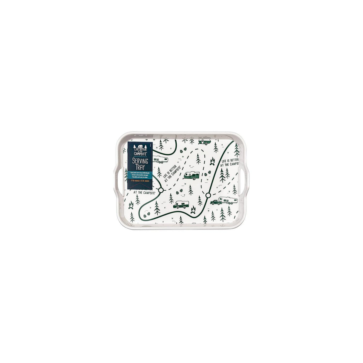 Camco XXX Melamine Tray, Green RV Map Design -Modern Boat Sales & Service