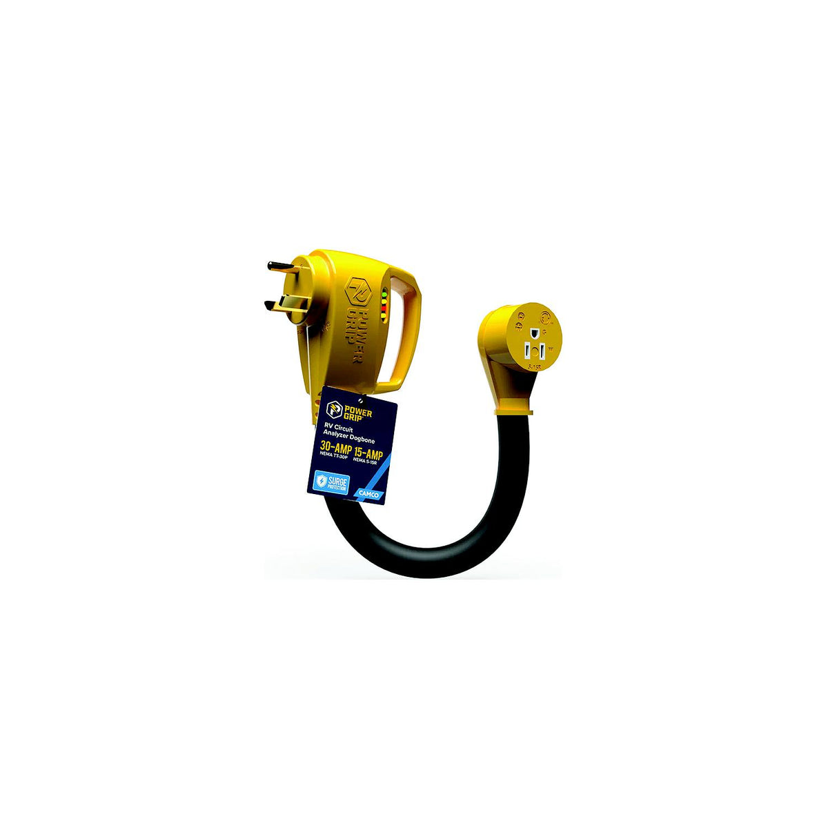 Camco 55461 Power Grip RV 12" 30A Circuit Analyzer Dogbone -Modern Boat Sales & Service