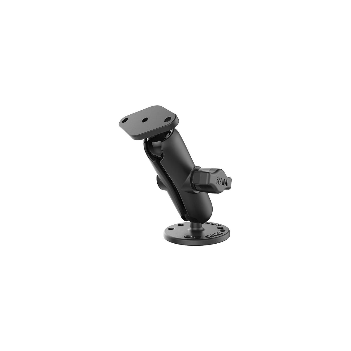 Ram 1" Ball Mount With Double Socket Arm & Round Base -Modern Boat Sales & Service