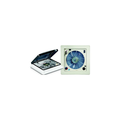 Fan-Tastic Vent 803351, Colonial White Garnish w/Smoke Dome Default Title -Modern Boat Sales & Service