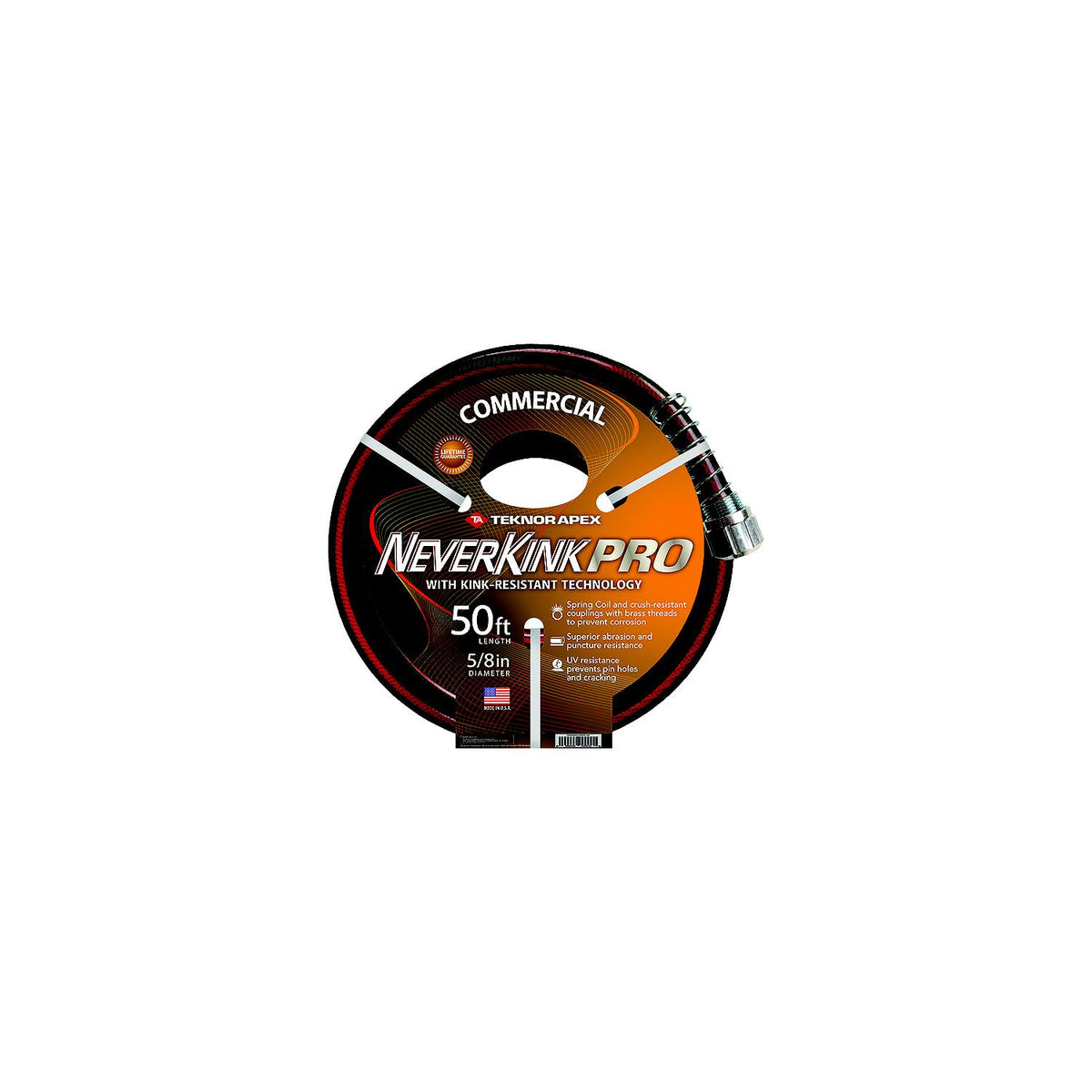 Teknor Apex 884575 Commercial Duty Neverkink Hose, 5/8" x 75', Black/Red -Modern Boat Sales & Service
