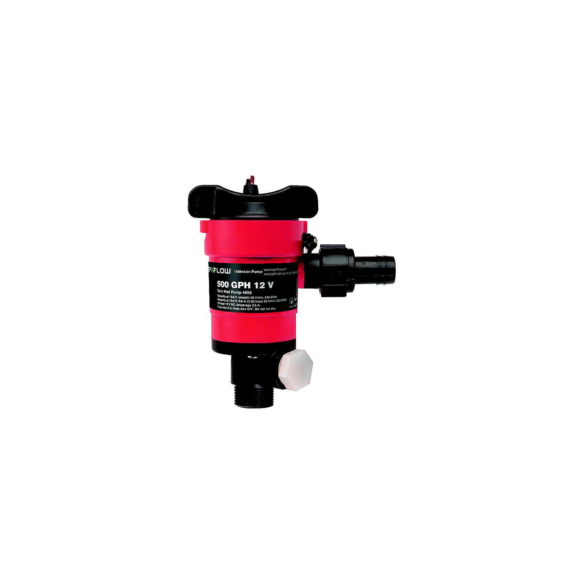 Dual Port Livewell/Washdown Pump, 1000 GPH -Modern Boat Sales & Service