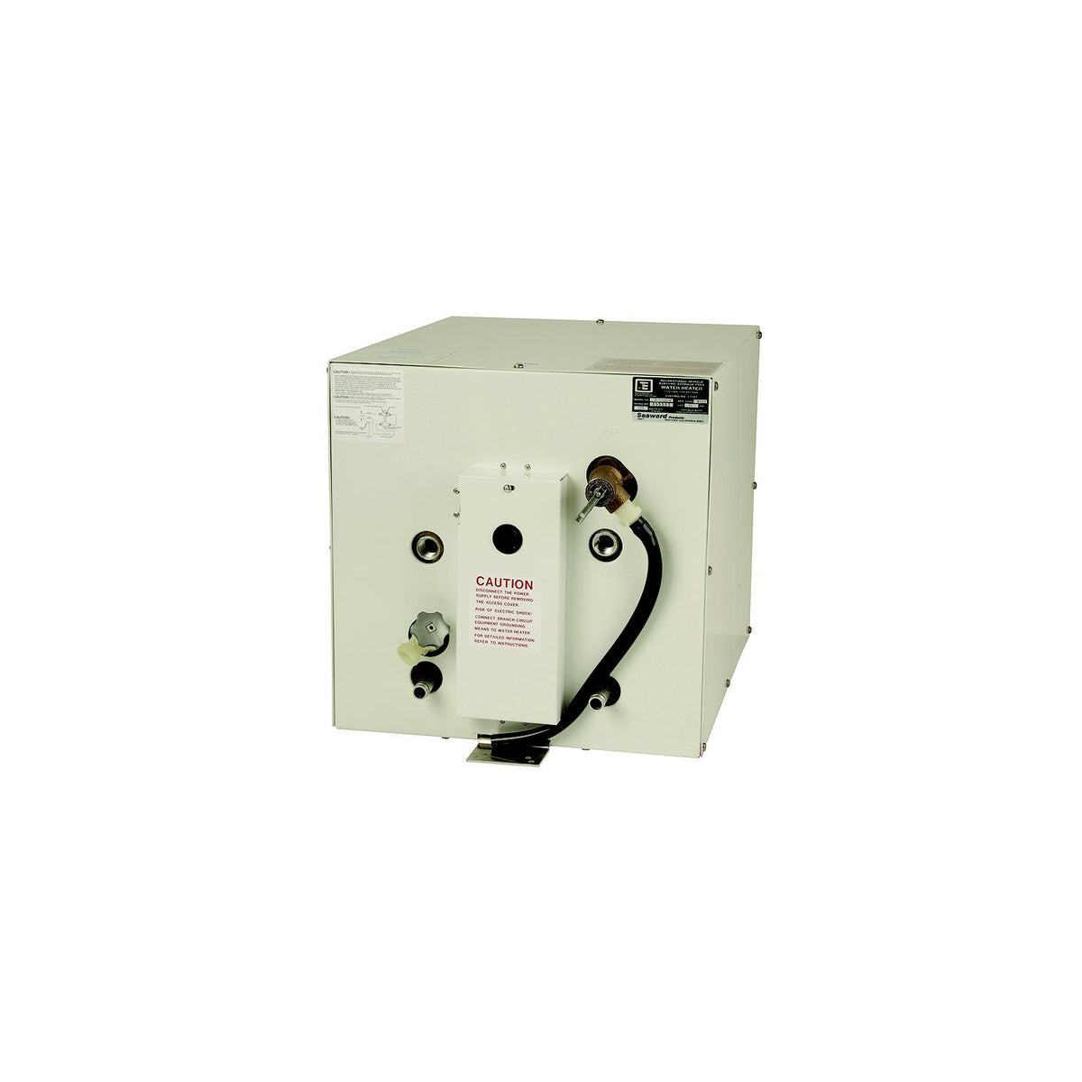 Seaward S1100W 120V AC 11 Gallon Water Heater With Rear Heat Exchanger, White Epoxy Coated Aluminum Exterior -Modern Boat Sales & Service