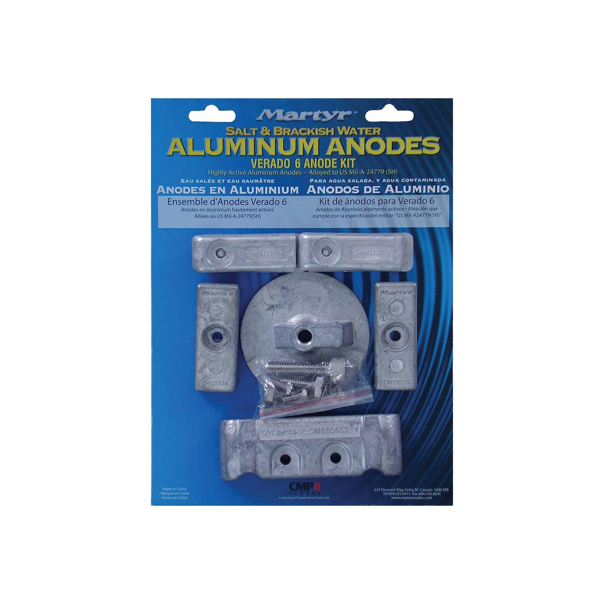 Mercury Verado 6-Cylinder Anode Kit - Magnesium -Modern Boat Sales & Service