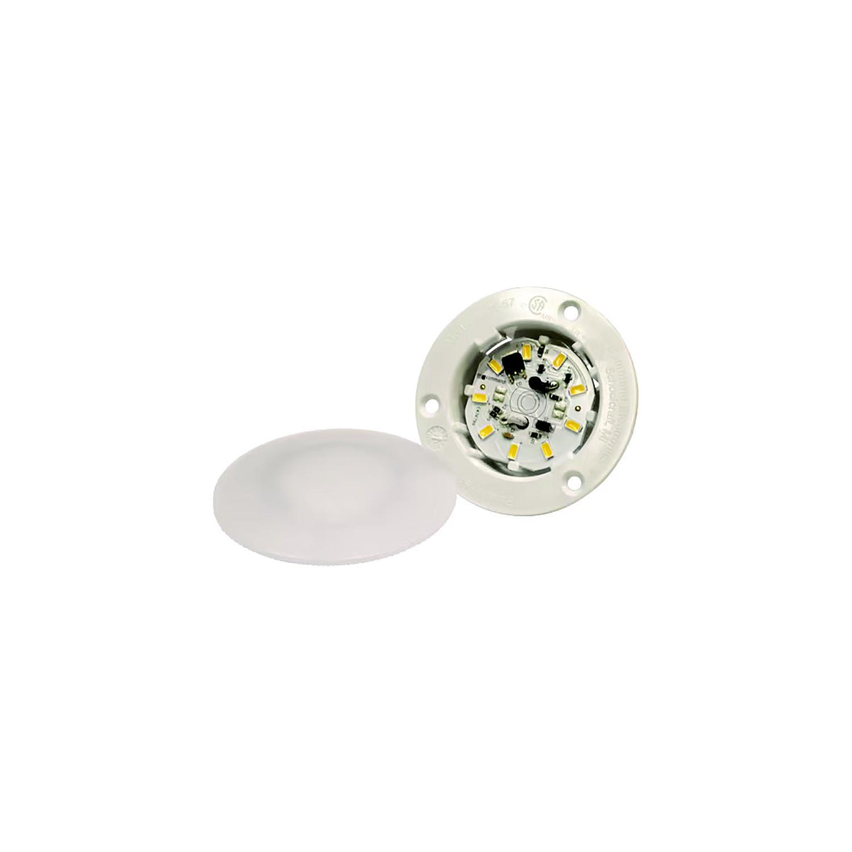 Creative Products Group CMD00153L Fasteners Unlimited 3.1" LED Light Recessed Ceiling Light, Amps:0.13, Cutout size:2-1/8", LED: 9, O.D: 3-1/8" -Modern Boat Sales & Service