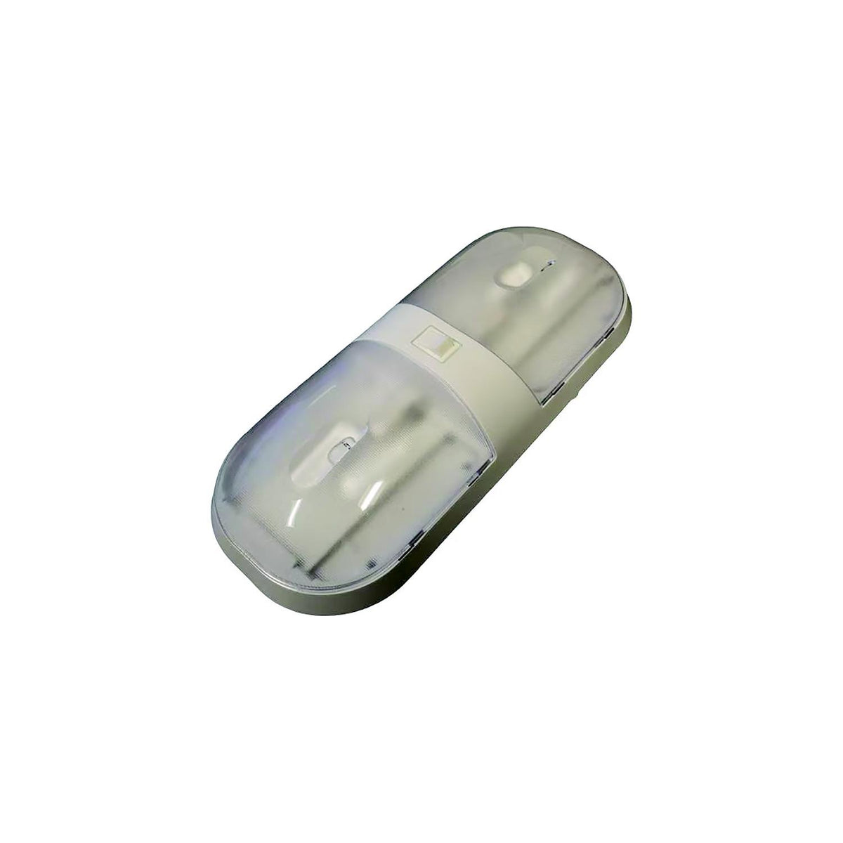 Creative Products Group CMD001902XPB CommandÂ® Omega Interior Dome Light, Double Dome Light w/ Switch, Size:11-3/16" x 5-3/4" x 1-7/8" -Modern Boat Sales & Service