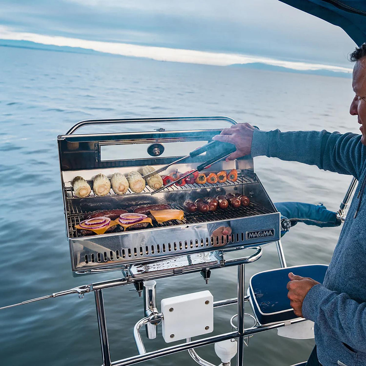 Magma A1012252GS Monterey Infrared Gas Grill, 28-3/4" L x 14-3/4" W x 14-1/2" H , 420 Sq. In. -Modern Boat Sales & Service