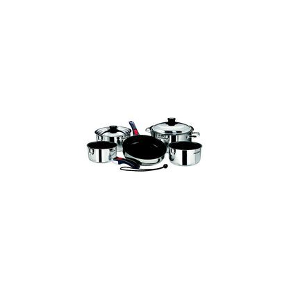Magma Ceramica Non-Stick 10 Piece Induction Compatible "Nesting" Cookware Set Default Title -Modern Boat Sales & Service