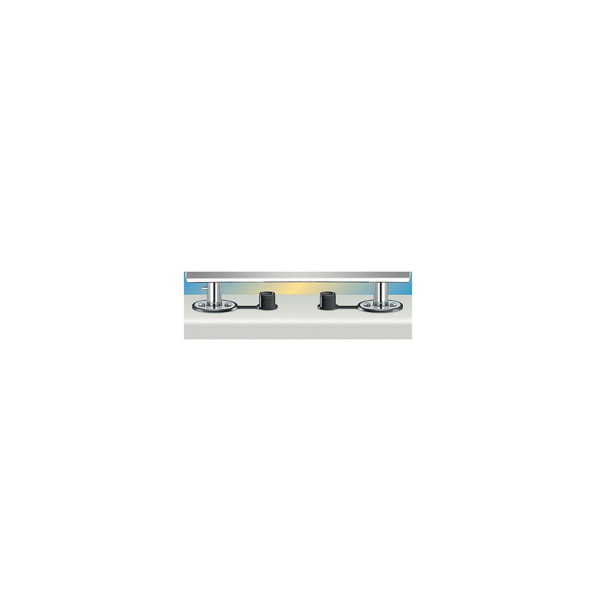 Magma T10-526 "Dual" Locking Flush Deck Socket (HD) Mount For all ChefsMate, Newport, Catalina, Monterey Grills and Dual Mount Tables -Modern Boat Sales & Service
