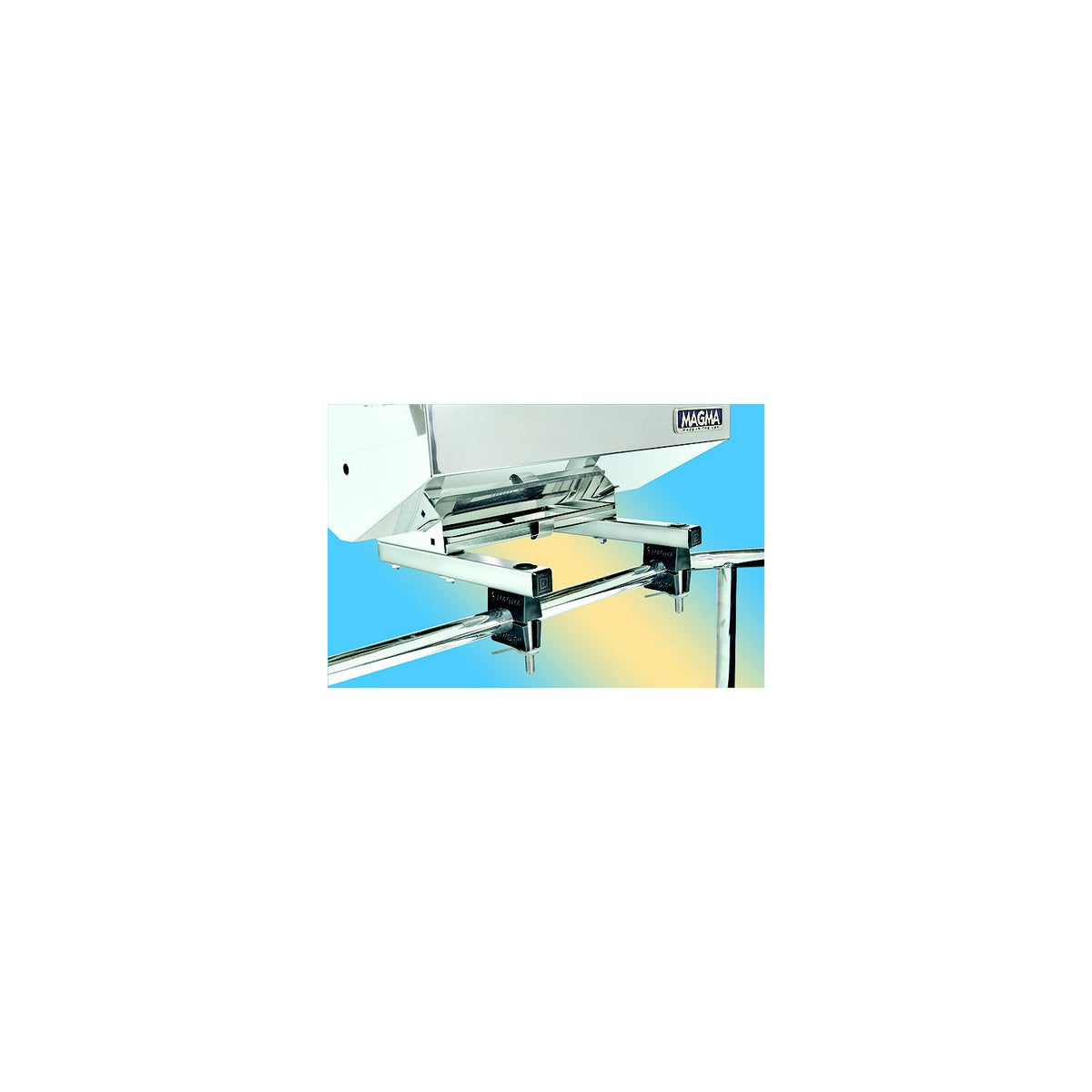 Magma T10-680 "Dual" Extended Horizontal Round Rail (HD) Mount For all ChefsMate, Newport, Catalina, FirstMate and Dual Mount Tables (Fits Standard 1" Rails) -Modern Boat Sales & Service