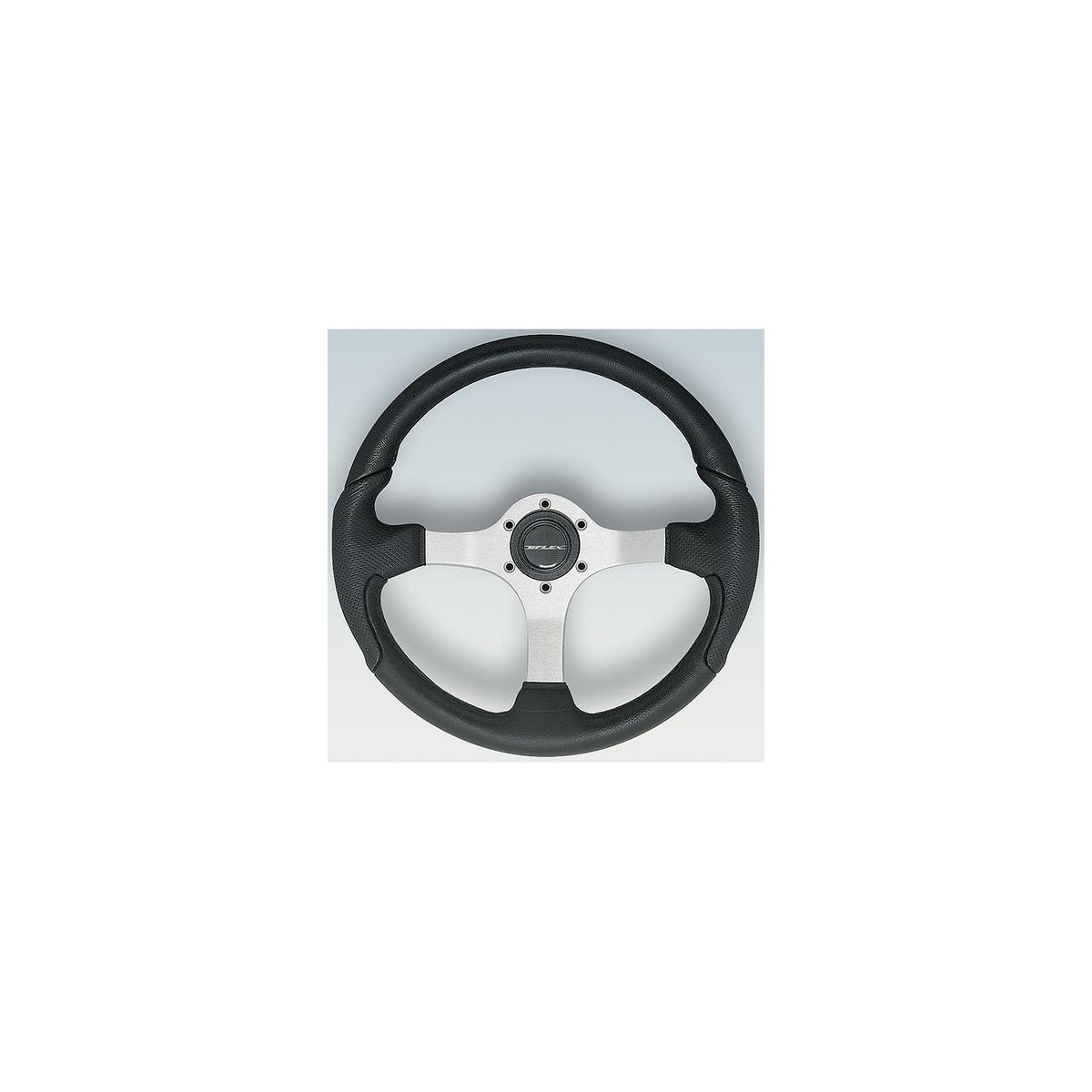 Nisida Steering Wheel, Satin Finish w/Black Grip -Modern Boat Sales & Service