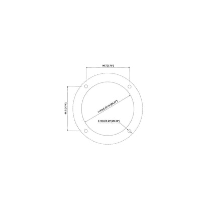 Round Mounting Flange Default Title -Modern Boat Sales & Service