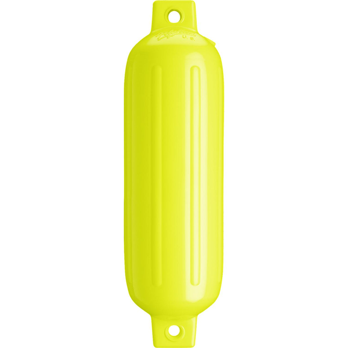 Polyform 62-903-523 Twin Eye G Series Fender, 5.5" x 19", Saturn Yell. Flourescent -Modern Boat Sales & Service