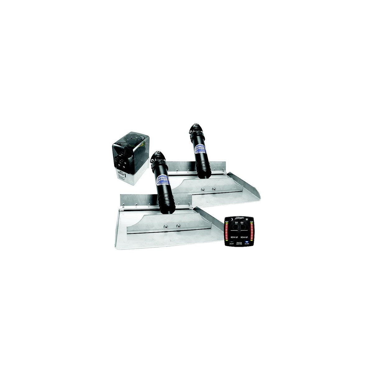 Bennett 1812OBI Classic Hydraulic Trim Tab Kit With OBI9000H Integrated Helm Control, 18" x 12" Default Title -Modern Boat Sales & Service