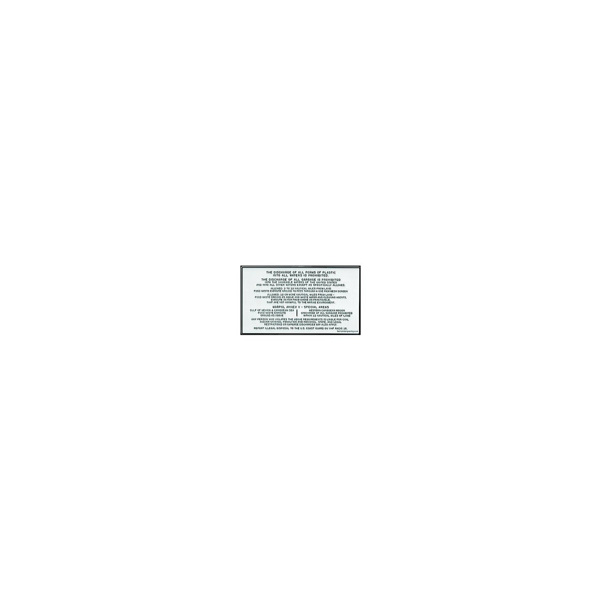 Anti-Dumping Plaque -Modern Boat Sales & Service