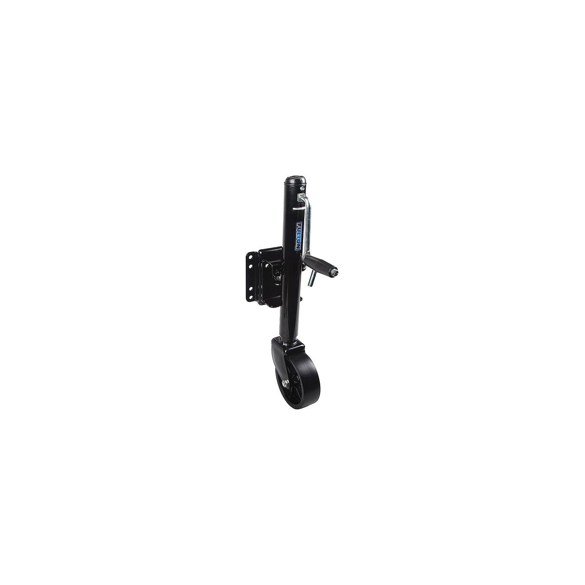 Fulton XP100126 10" Travel 1,200 lb Max Load Bolt Thru Swivel Jack with 6" Wheel, Black -Modern Boat Sales & Service