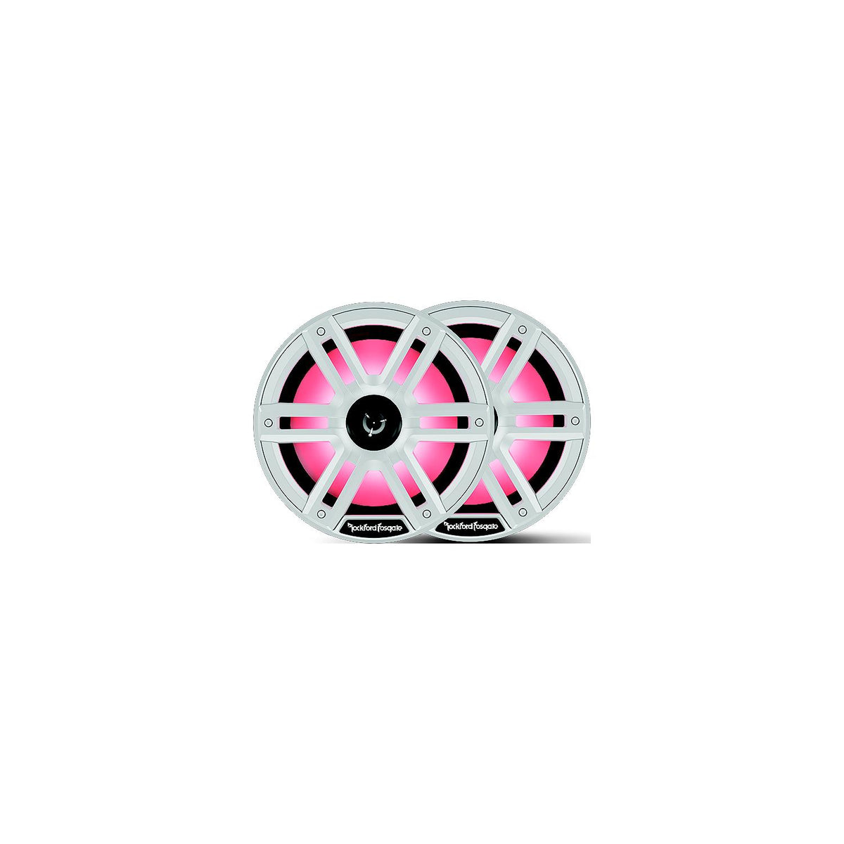Rockford Fosgate M28H Color Optixâ„¢ Marine 2-Way Horn Speakers, White / Stainless -Modern Boat Sales & Service
