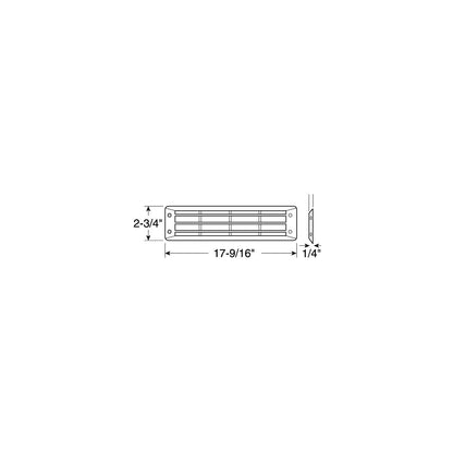 Attwood Louvered Vent Flush Mount-Black -Modern Boat Sales & Service