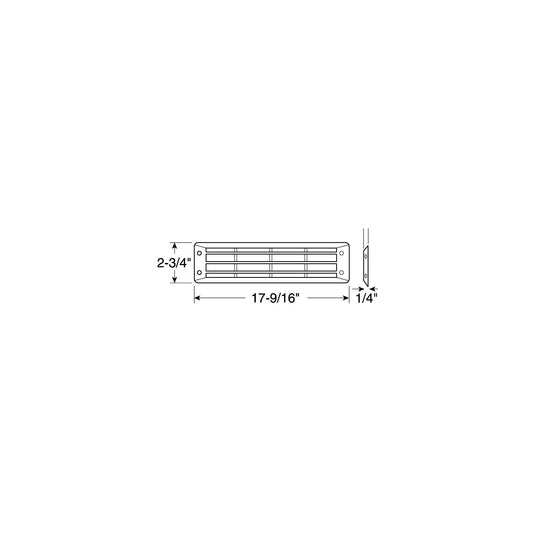 Attwood Louvered Vent Flush Mount-White -Modern Boat Sales & Service
