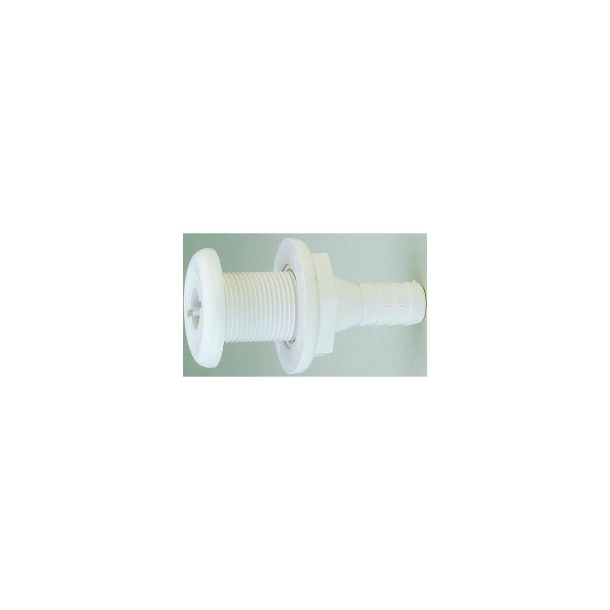 Attwood Thru Hull Connector For Hose, White - 5/8" Default Title -Modern Boat Sales & Service