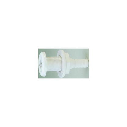 Attwood Thru Hull Connector For Hose, White - 5/8" Default Title -Modern Boat Sales & Service