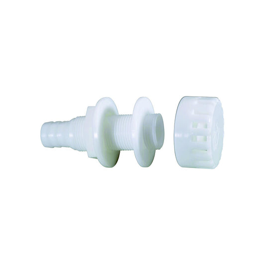 Attwood 3/4" Acetal Thru Hull With Strainer, White -Modern Boat Sales & Service