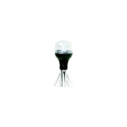 Attwood 5557P12A7 2NM LED All-Round Fold-Down Light with Lightarmor Base & Aluminum Pole, 12" Default Title -Modern Boat Sales & Service