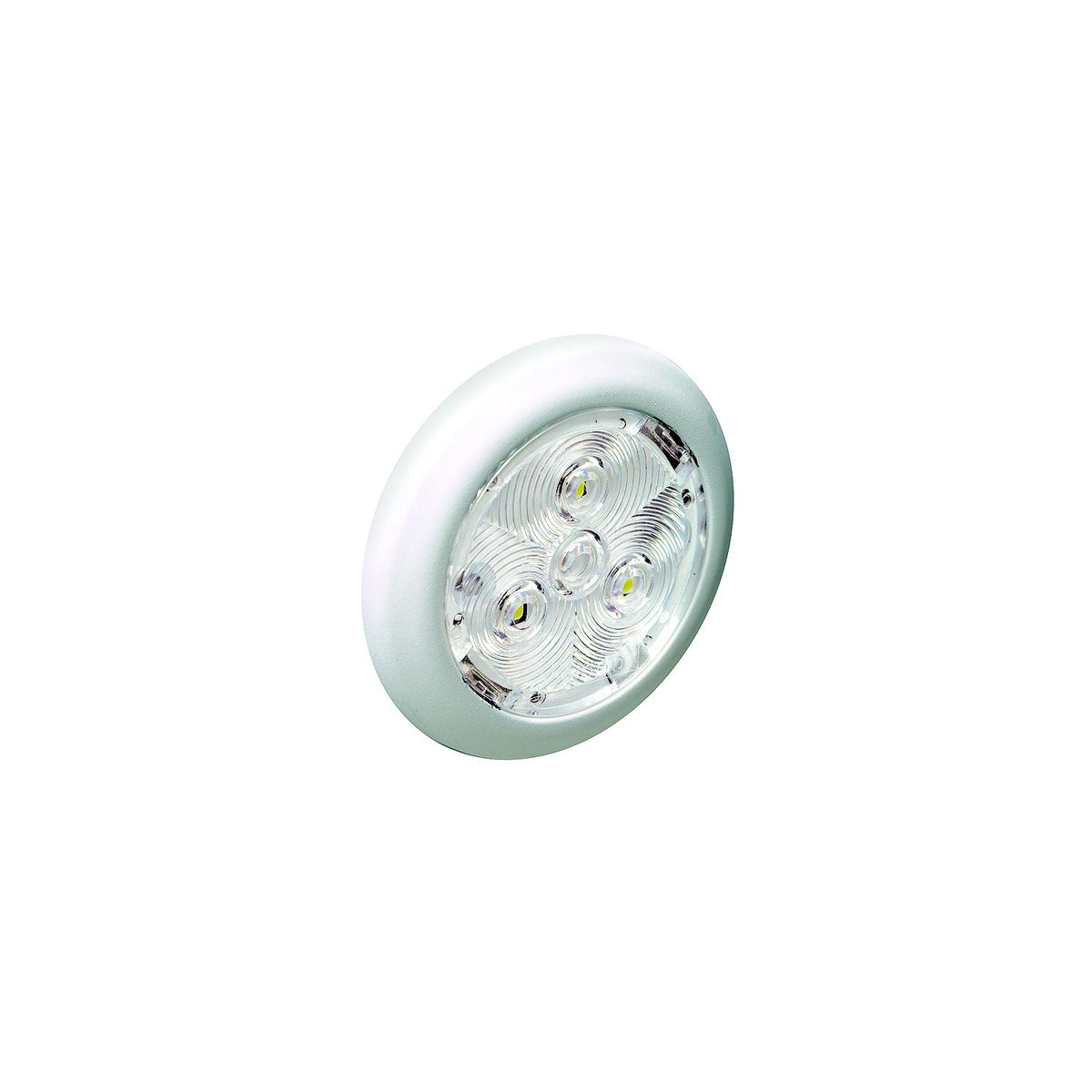 2-3/4" Warm White Interior/Exterior Light w/White Bezel -Modern Boat Sales & Service