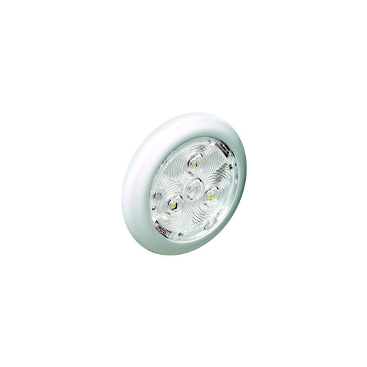2-3/4" Warm White Interior/Exterior Light w/White Bezel -Modern Boat Sales & Service