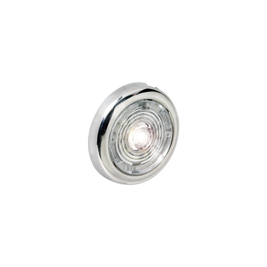 1-1/2" White Interior/Exterior Light w/SS Bezel -Modern Boat Sales & Service