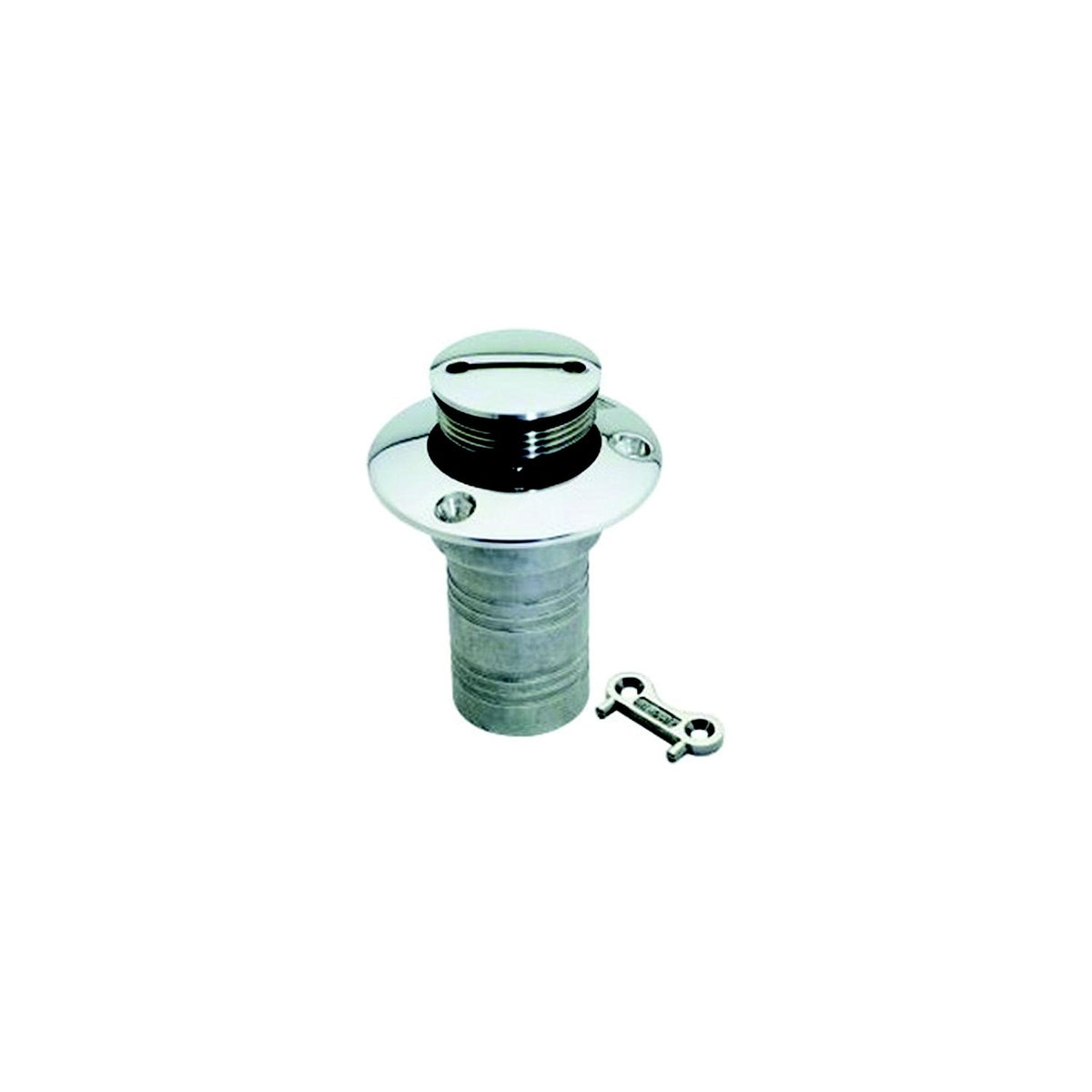 Attwood Gas Deck Fill for 1-1/2" Hose, Stainless Steel -Modern Boat Sales & Service
